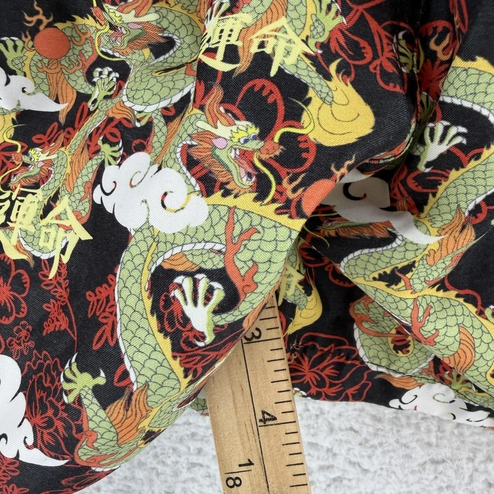 Empyre Swim Shorts Mens 2XL Black Dragon Print Trunks Mesh Lined Quick Dry Beach